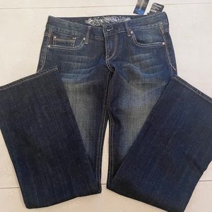 Size 0S Bootcut Low Rise Jeans EXPRESS